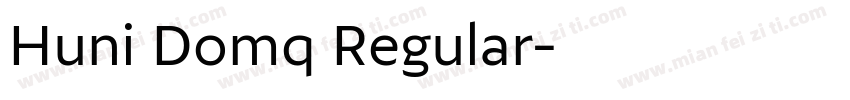 Huni Domq Regular字体转换